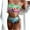 Multicolor, variant on Fesfesfes Swimsuit for Women Print Tube Top Backless Bikini Two Pieces Swimwear Swimsuit Beachwear Set