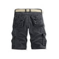 thumbnail image 3 of xiaxaixu Men Cargo Shorts, Button Zipper Closure Solid Summer Shorts Streetwear with Pockets, 3 of 6