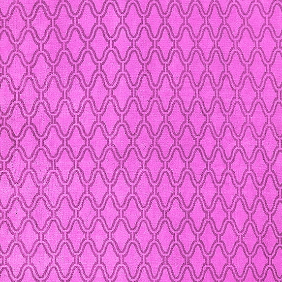 Ahgly Company Indoor Square Oriental Pink Industrial Area Rugs, 4' Square