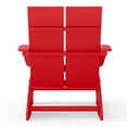 thumbnail image 5 of WestinTrends Riviera Outdoor HDPE Modern Adirondack Chair with Cup Holder, Red, 5 of 9