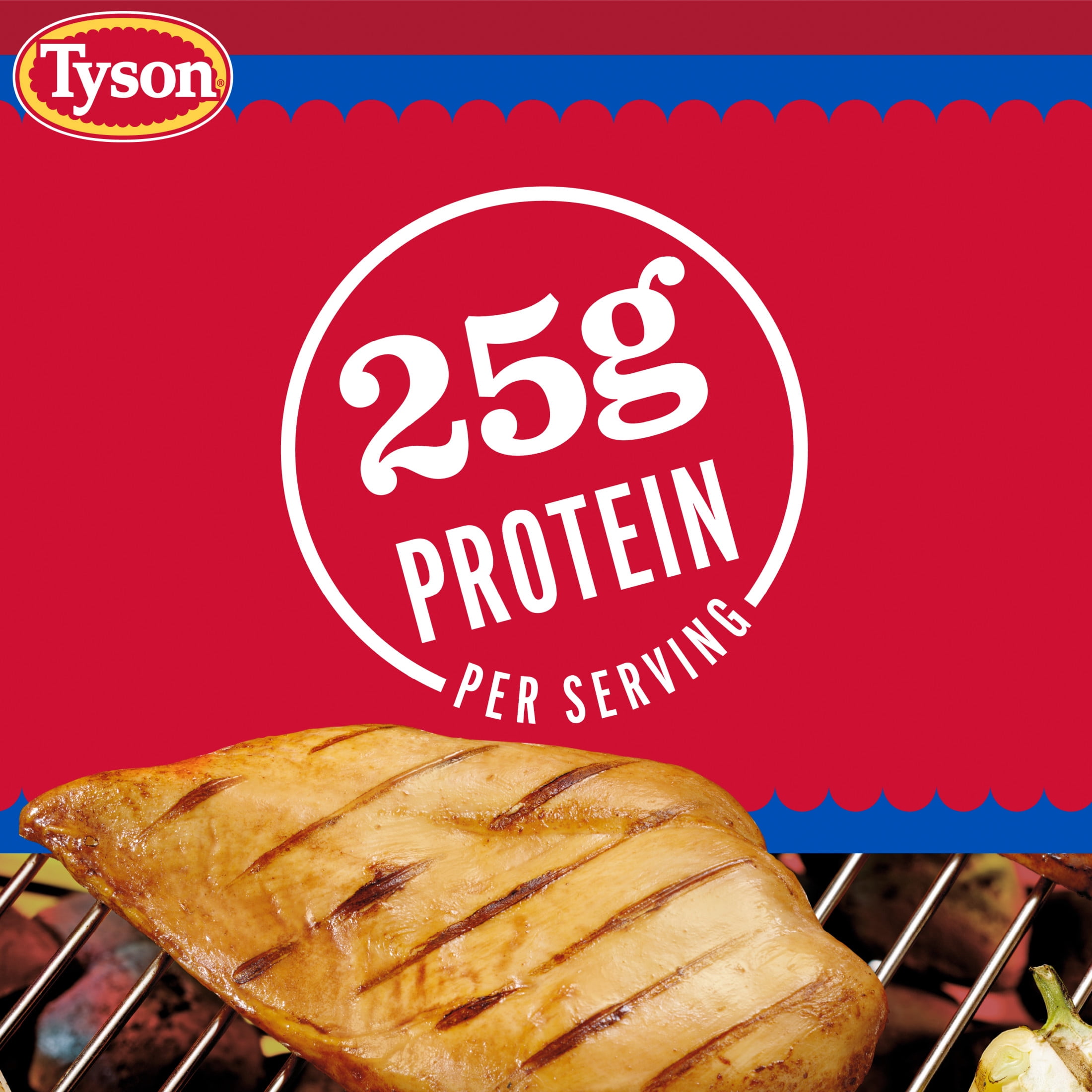 Tyson All Natural, Fresh, Boneless, Skinless Chicken Breasts, 1.0 - 3.3 lb Tray