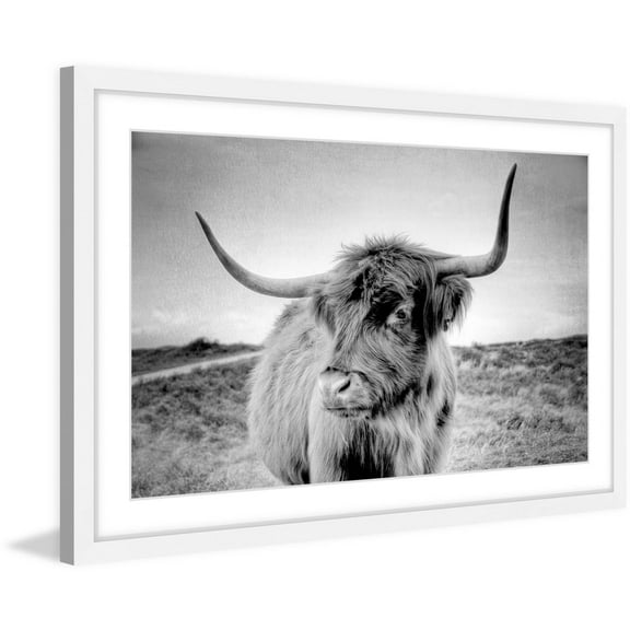 "Away from Herd" Framed Painting Print