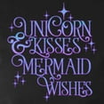 thumbnail image 3 of CafePress - UNICORN KISSES And MERMAID WISHES Long Sleeve T Sh - Women's Long Sleeve Graphic Tee Casual Fit, 3 of 4