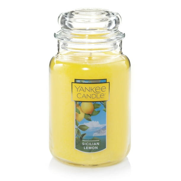 Yankee Candle Sicilian Lemon - Original Large Jar Scented Candle ...