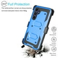 thumbnail image 6 of Takfox Samsung Galaxy S25 FE 5G Case, for Galaxy S25 FE 5G Belt Clip Holster Phone Case [Built-in Screen Protector] Kickstand Full-Body Military Grade Protective Shockproof Cover -Blue, 6 of 6