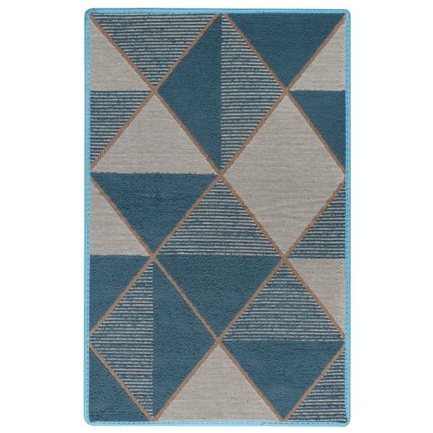 Non Slip Indoor Door Mat, 20"x 32", LowProfile Entrance Rug Front