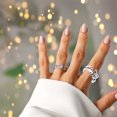 thumbnail image 2 of 1PC Fashion Cat Open Ring Retro Cat Totem Finger Ring for Friends (Silver), 2 of 7