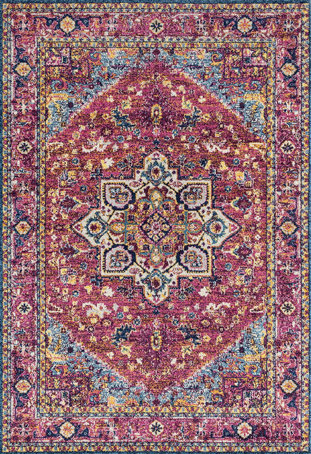United Weavers Red Transitional Casual Bulbs Petals Area Rug Bordered 713 20981 