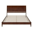 thumbnail image 3 of Pemberly Row Solid Wood Low Profile Sleigh King Platform Bed in Walnut, 3 of 14