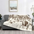 thumbnail image 3 of Vsdgher Western Desert Cowboys3 Pattern Fleece Throw Blanket, Horizontal Fleece Bedding Home Decor for Couch & Bed All Season Use -40"x30", 3 of 7