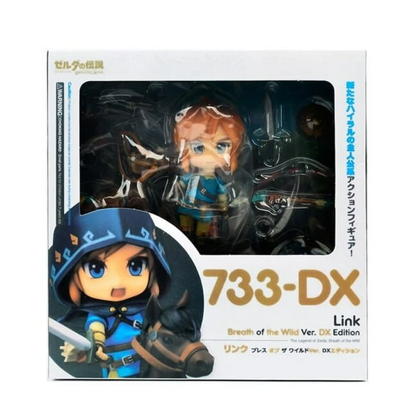 10cm #1212 The Legend of Zelda Breath of The Wild Zelda Action Figure #733-DX Link Anime Figure PVC Collection Model Doll Toys