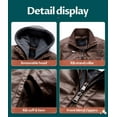 thumbnail image 5 of Chrisuno Kid's Faux Leather Jacket Motorcycle Jacket Winter Jacket Fall Moto Jacket Coffee 8, 5 of 5