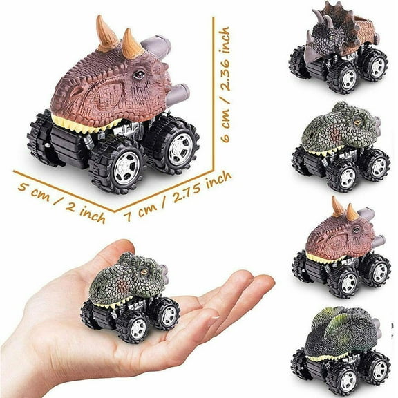 Dinosaur pull back car bounce car racing mini car model pull back car dinosaur toy