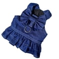 thumbnail image 6 of Pet Skirt Bowknot Tie Traction Ring Denim Style - Summer Small Dog Princess Cosplay Costume - for Outdoor, 6 of 8