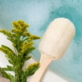 thumbnail image 6 of EcoTools Loofah Bath Brush, Plant-Based Loofah Material, Long Handle, White, for Adults, 1 Count, 6 of 12