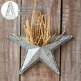 thumbnail image 6 of VHC Brands Patriotic Faceted Metal Star Galvanized Wall Hanging w/Pocket 12x12, Independence Day Decor, American Star with display pocket, Distressed Appearance Wall Hanging, Star Shape, Grey, 6 of 6