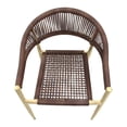 thumbnail image 5 of Furniture of America Clark Aluminum Patio Dining Chair in Natural, 5 of 9