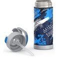 thumbnail image 4 of Thermos Stainless Steel FUNtainer Bottle with Straw, Tire Tracks, 14 oz, 4 of 9