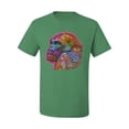 thumbnail image 3 of Colorful Neon Gorilla | Dean Russo Art Animal Lover Men's T-Shirt, Kelly, Small, 3 of 6