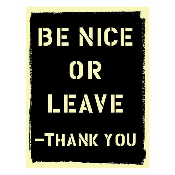 Blue Q Be Nice or Leave Magnet