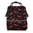 thumbnail image 1 of Disketp Red Hot Chili Mochila de Pañales de Gran Capacidad con Múltiples Bolsillos, Mochila de Viaje Multifuncional para Bebé, Unisex, Moderna y Resistente, 1 of 6