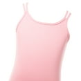 thumbnail image 6 of Miutii Kids Girls Team Basic Camisole Ballet Dance Gymnastic Leotard Criss Cross Back Bodysuit Pink XL, 6 of 7