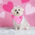 thumbnail image 3 of Valentine''s Day Dog Bandana, Multiple Sizes Offered, Triangle Dog Scarf Valentine Day Bandana for Large X-large Dogs (X-Large, Valentine''s Day), 3 of 6