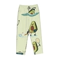thumbnail image 4 of Sigee Avocado for Exercise Print Women's Soft Pajama Pants - Breathable and Comfortable Lounge Sleep Bottoms with Elastic Waistband and Pockets-X-Large, 4 of 9