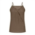 thumbnail image 4 of GERsome V Neck Tank Tops for Women Summer Spaghetti Strap Sleeveless T-Shirt Solid Color Loose Fit Casual Fitness Workout Tops S-2XL, 4 of 6