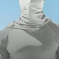 thumbnail image 3 of Men's Summer Sun Protection Shirts With A Mask Hooded Long Sleeve Lightweight Breathable Fishing Blouses, 3 of 4