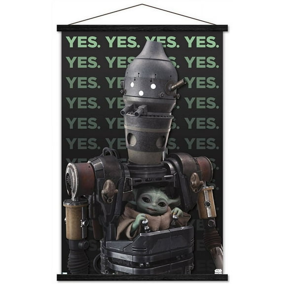 Star Wars: The Mandalorian Season 3 - Yes Wall Poster with Magnetic Frame, 22.375" x 34"
