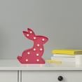 thumbnail image 2 of Northlight 9.5" LED Lighted Pink Easter Bunny Marquee Wall Sign, 2 of 6