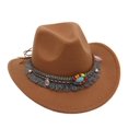 thumbnail image 1 of Cowboy Hats Bucket Cap Woolen Autumn Winter, 1 of 2