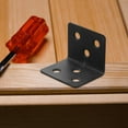 thumbnail image 4 of HAMPPLIES 10Pcs Metal Brackets For Wood L Shaped Angle Bracket Rolled Steel Shelf Brackets For Home, 4 of 7