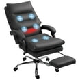 thumbnail image 2 of Vinsetto Vibration Massage Office Chair, Recining Back, Footrest, Microfibre Comfy Computer Chair, Black, 2 of 9