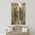 thumbnail image 2 of Abstract Canvas Art, Our Lady of Guadalupe Canvas Art, Immaculate Mary Art Canvas, The Virgin Of Guadalupe, Canvas Wall Decor - Gold Framed, 2 of 6