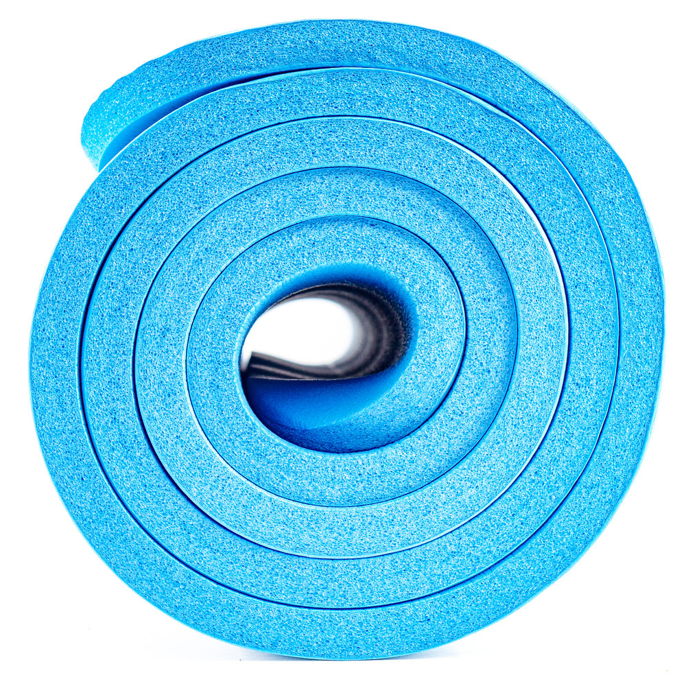 Victor.Fitness YogaBeBlue - Portion of the proceeds donated to law enforcement. Anti-slip high-end NBR Yoga mat that is thick, comfortable, squishy, durable and well-padded with travel straps included