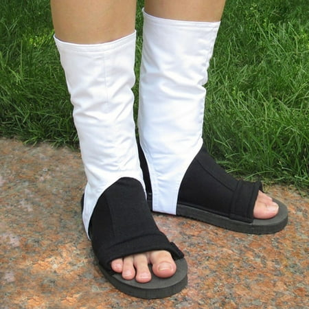 

TruPeony 1 Pair Ninja Shoes Boots For Naruto Akatsuki Black Cosplay 11 Sizes