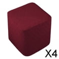 thumbnail image 1 of 4x Funda Otomana para Reposapiés,Muebles con Fondo Elástico,Cubierta Otomana Elástica Lavable,Fundas Otomanas para Reposapiés Taburete 4 piezas, 1 of 9