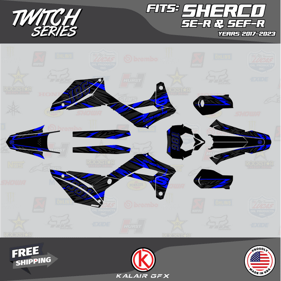 Kalair GFX Graphics Kit for Sherco 4-Stroke 300SEF-R (2017-2024) Twitch Series