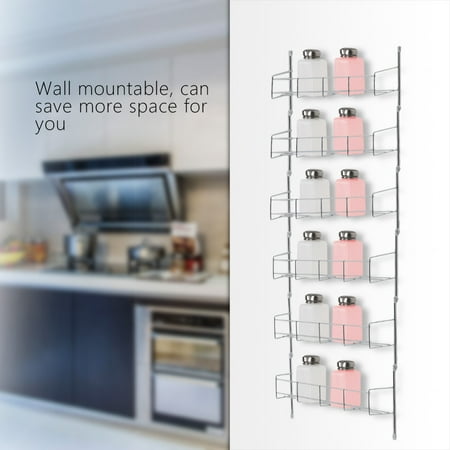 Ejoyous Wall Mount Spice Storage Organizer Pantry Kitchen Standing