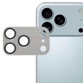 thumbnail image 1 of For iPhone 17 Pro Max Camera Lens Protector Brushed Integrated Metal Tempered Glass Lens Film - Silv, 1 of 5