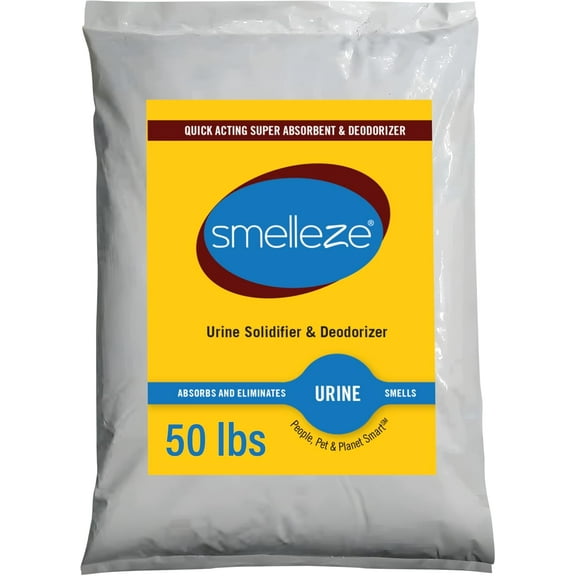 SMELLEZE Urine Solidifier and Odor Remover Powder 50lb Bag