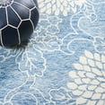 thumbnail image 6 of SAFAVIEH Jardin Clara Floral Wool Runner Rug, Blue/Ivory, 2'3" x 9', 6 of 8