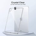thumbnail image 3 of Dteck Clear Case for iPad Pro 12.9 2020/2018, Support Apple Pencil Charging, Slim Fit Lightweight Silicone Back Cover for iPad Pro 12.9", Transparent, 3 of 8