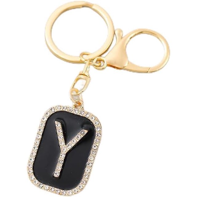Letter Keychain,26 Letters A-Z Decorative Letter Keychain,Name Keychain for Women Girls Men Teenager Gift
