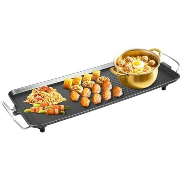 Outdoor Barbecue Grill,Electric Grill With 26.77 * 11.02in Large Grilling Area,Barbecue Grill For Outdoor Camping Backyard With Five Temperature Adjustment For Travel,Picnic$$Garden &