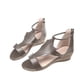 thumbnail image 1 of Nuevas sandalias de cuña con punta redonda y cremallera para mujer de talla grande de verano Wmkox8yii shjk1027, 1 of 1
