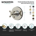 thumbnail image 4 of Kingston Brass KS4038BX Metropolitan Single-Handle Six-Way Diverter Valve with Round Trim Kit in Brushed Nickel, 4 of 5