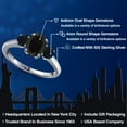 thumbnail image 2 of Gem Stone King 2.04 Ct Oval Black Onyx 925 Sterling Silver Ring, 2 of 6